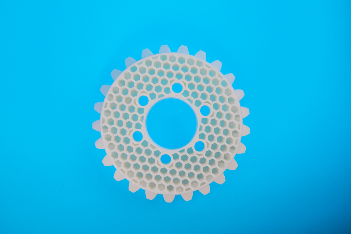 Zahnrad mit integrierter Wabenstruktur